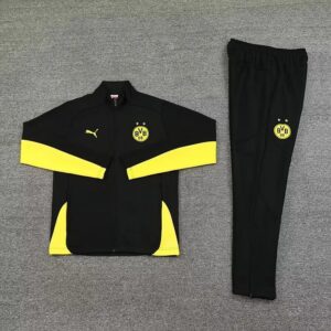 2024-2025-dortmund-full-zip-training-suit-black-football-tracksuit