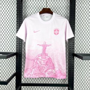 2025 Brazil Special Edition Pink Soccer Jersey