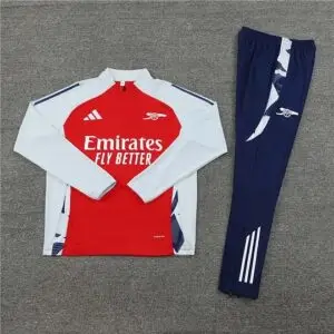 2024-2025-arsenal-half-pull-training-suit-red-football-tracksuit